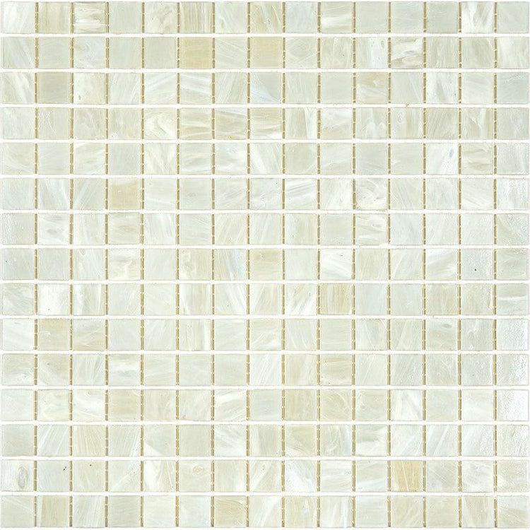 Pearly Waves Glossy Mixed Squares Glass Pool Tile