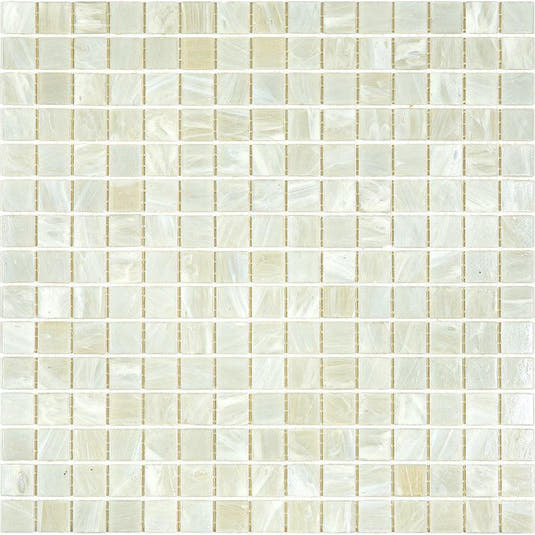 Pearly Waves Mixed Squares Glass Pool Tile Sample
