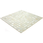 Pearly Waves Mixed Squares Glass Pool Tile | Tile Club