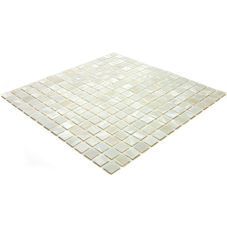 Pearly Waves Mixed Squares Glass Pool Tile | Tile Club