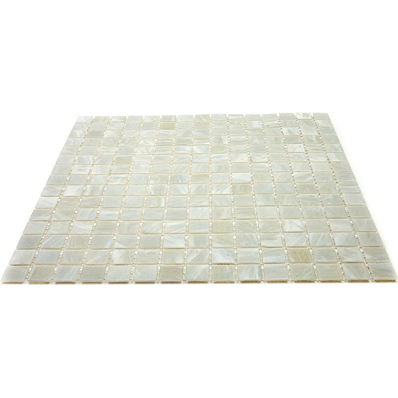 Pearly Waves Mixed Squares Glass Pool Tile | Tile Club