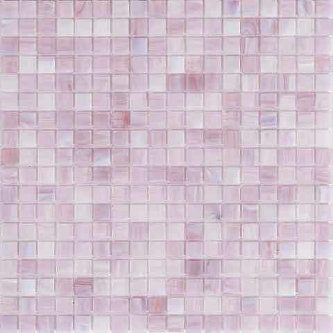 Peony Mixed Squares Glass Pool Tile Sample