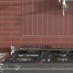 Groove Terracotta Pencil Matte Ceramic Tile Trim | Tile Club