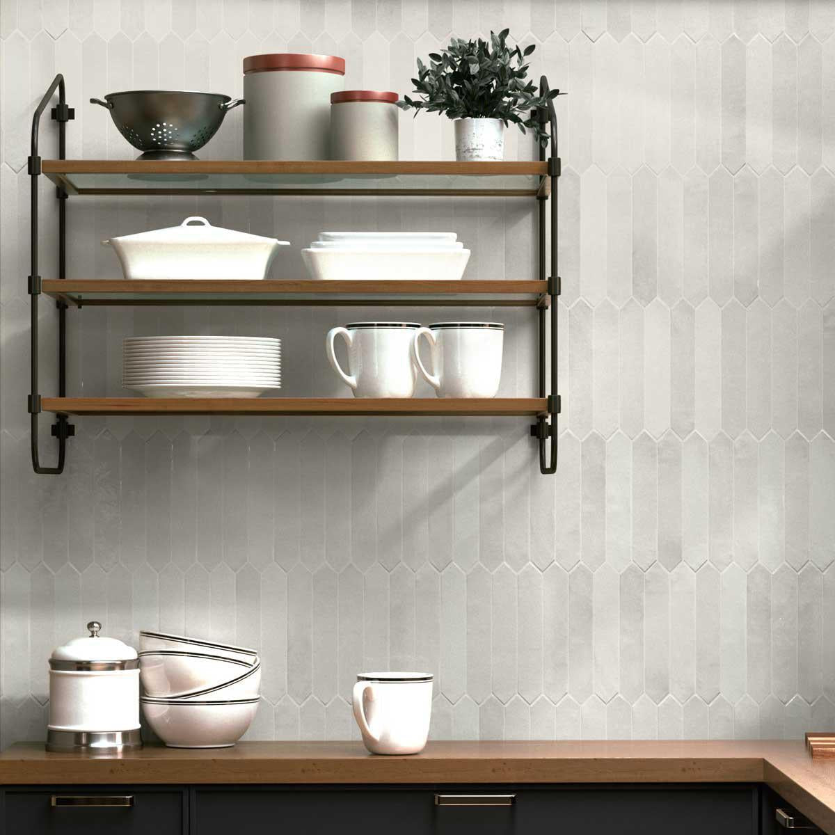 Picchetto Pearl Matte Ceramic Picket Tile | Tile Club