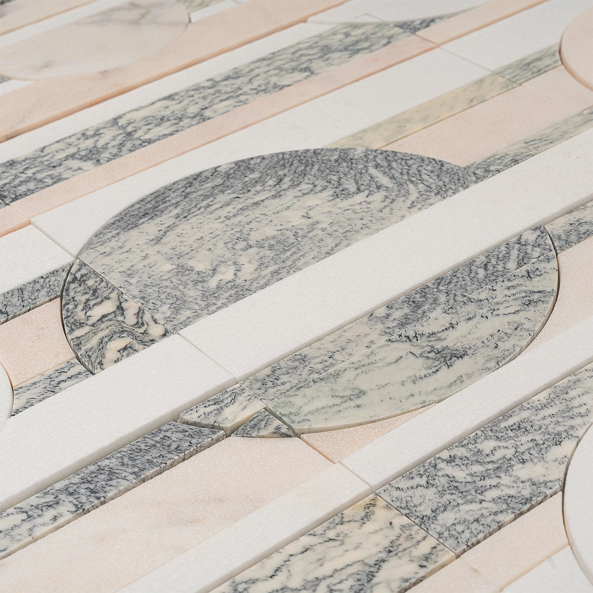 Pictoria Eclipse Rose Waterjet Mosaic Tile | Tile Club