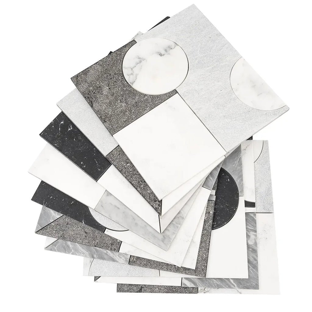 Pictoria Mod Bold Waterjet Mosaic Tile | Tile Club