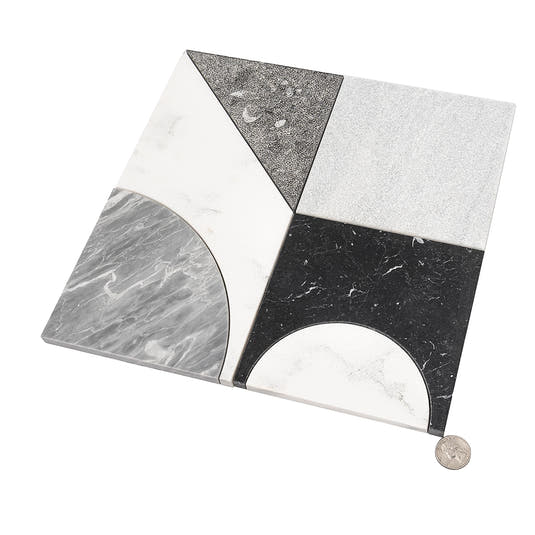 Pictoria Mod Bold Waterjet Mosaic Tile | Tile Club