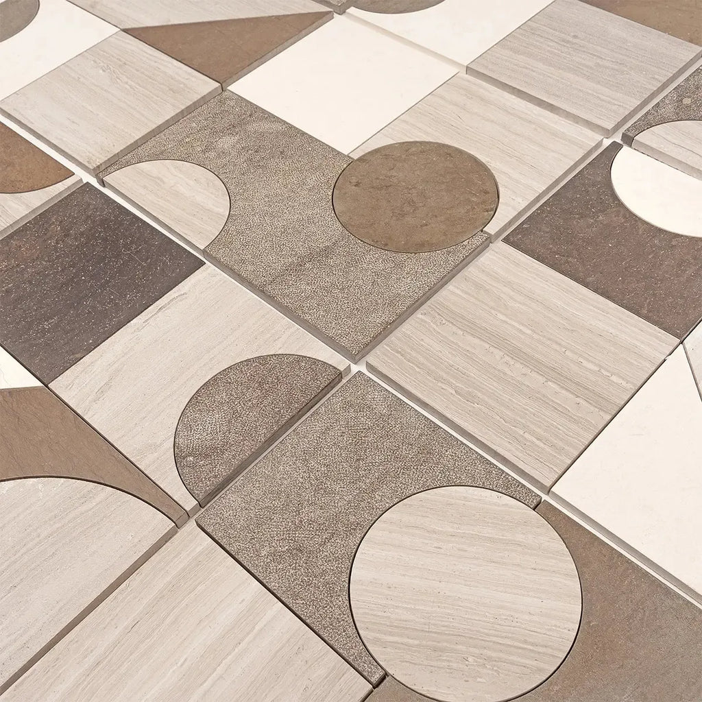 Pictoria Mod Earth Waterjet Mosaic Tile | Tile Club