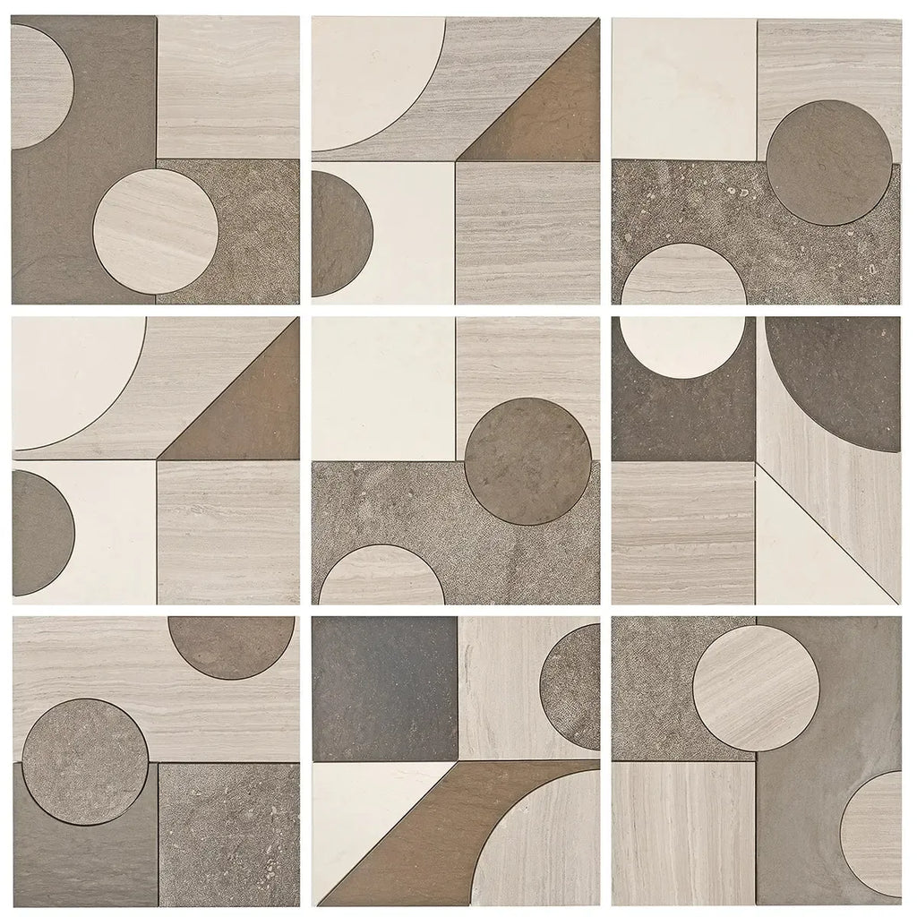 Pictoria Mod Earth Waterjet Mosaic Tile | Tile Club