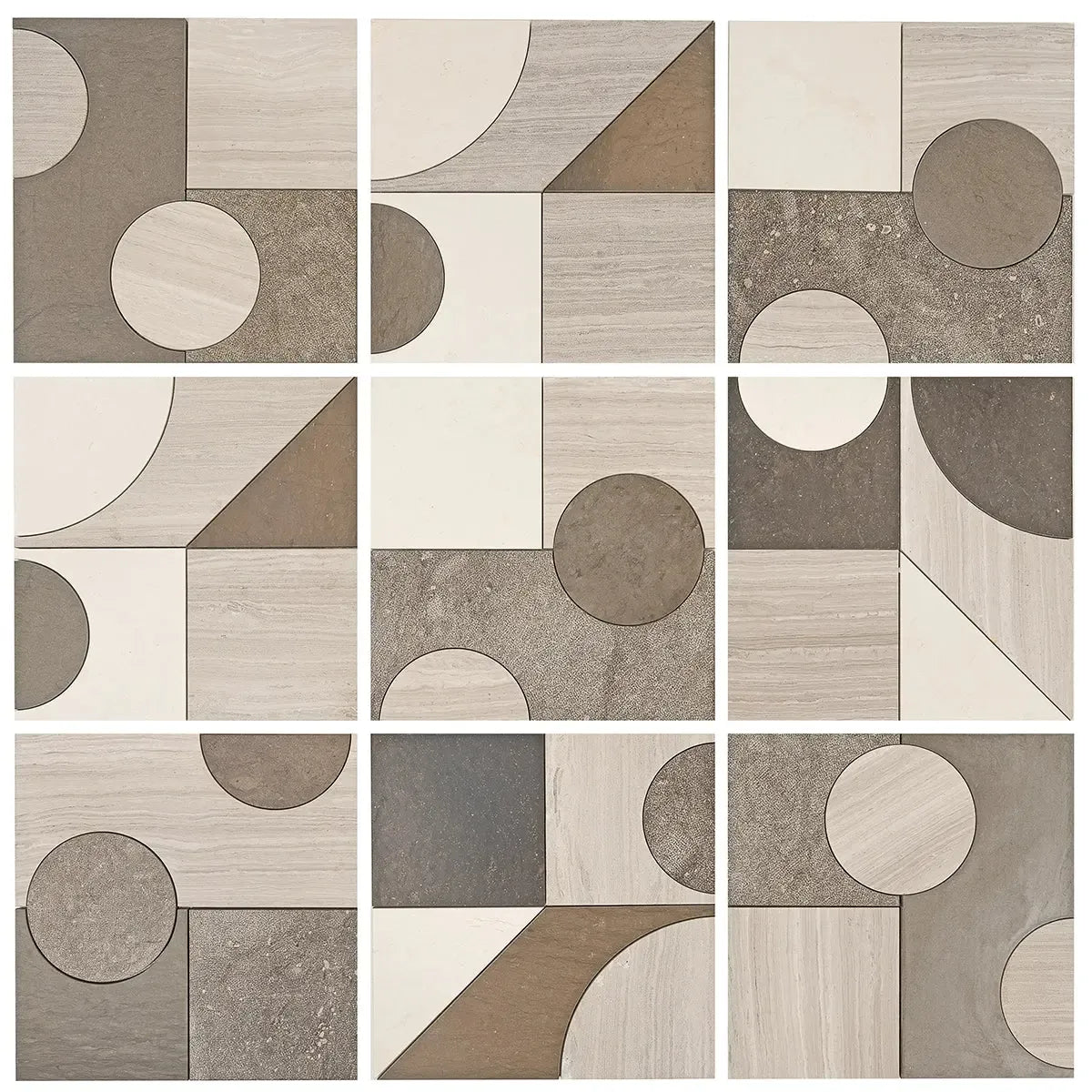 Pictoria Mod Earth Waterjet Mosaic Tile | Tile Club