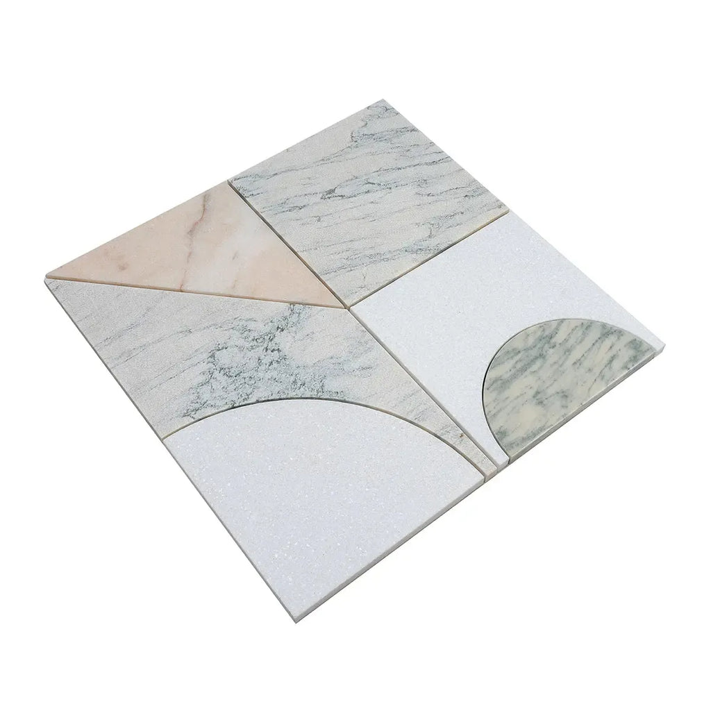 Pictoria Mod Rose Waterjet Mosaic Tile | Tile Club