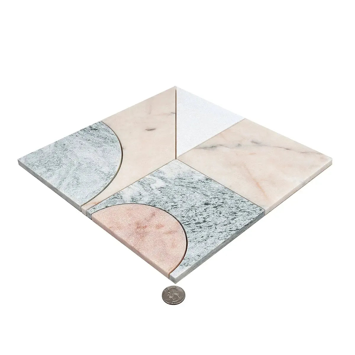 Pictoria Mod Rose Waterjet Mosaic Tile | Tile Club