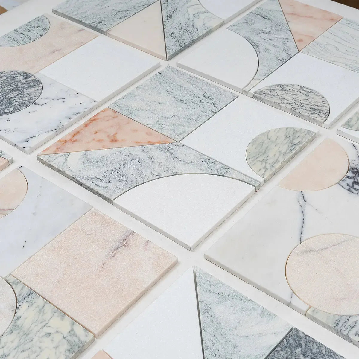 Pictoria Mod Rose Waterjet Mosaic Tile | Tile Club