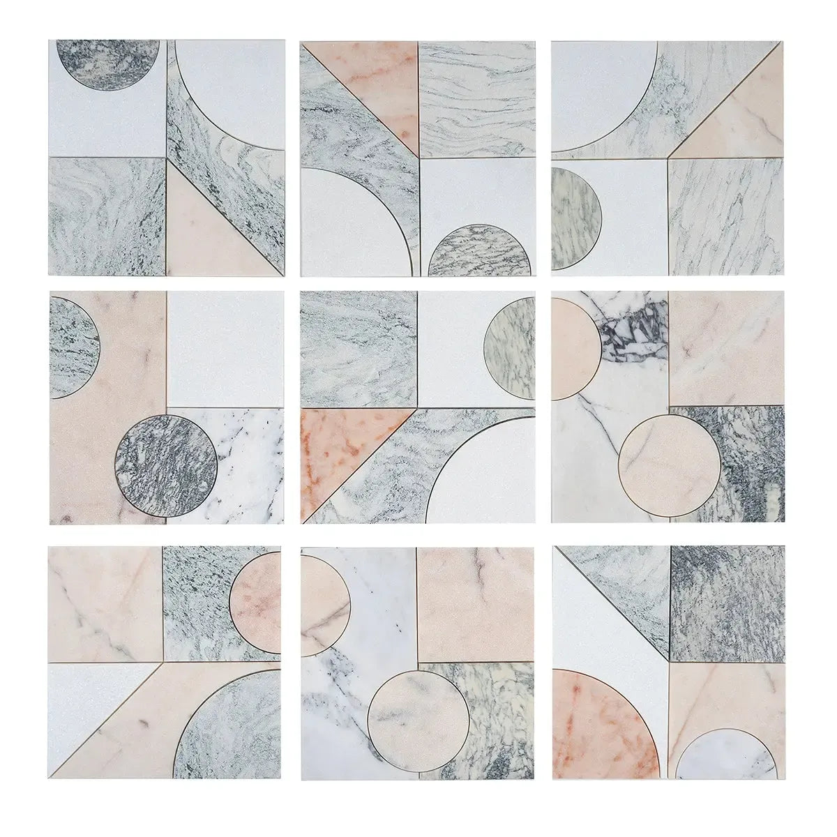 Pictoria Mod Rose Waterjet Mosaic Tile | Tile Club