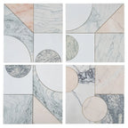 Pictoria Mod Rose Waterjet Mosaic Tile | Tile Club