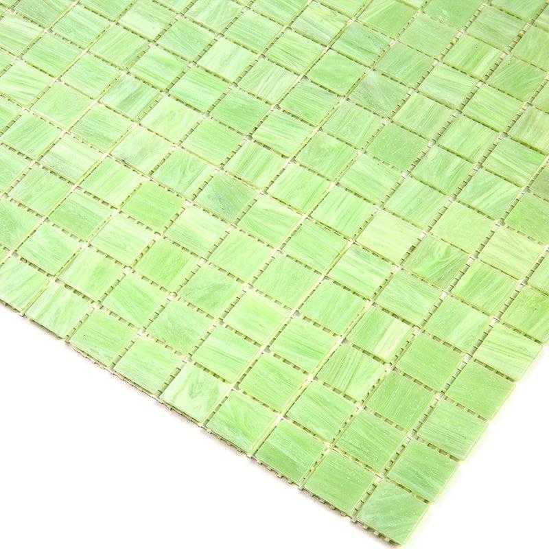 Pistachio Squares Glass Pool Tile | Tile Club