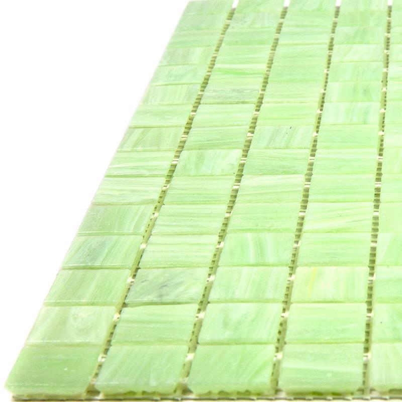 Pistachio Squares Glass Pool Tile