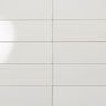 Polished White Ceramic Subway Wall Tile 4x12
