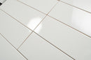 Polished White Ceramic Subway Wall Tile 4x12 | Tile Club
