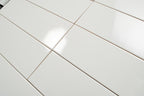 Polished White Ceramic Subway Wall Tile 4x12 | Tile Club