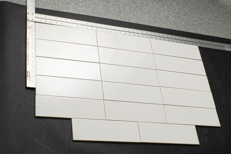 Polished White Ceramic Subway Wall Tile 4x12 | Tile Club