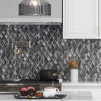 Prism Storm Beveled Diamond Glass Mosaic Tile
