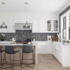 Prism Storm Beveled Diamond Cast Glass Mosaic Tile | Tile Club