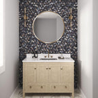 Prism Storm Beveled Hexagon Cast Glass Mosaic Tile | Tile Club