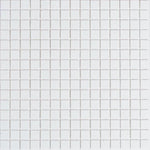 Pure White Glossy Squares Glass Pool Tile