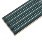 Groove Laurel Deco Gloss Ceramic Subway Tile | Tile Club