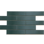 Groove Laurel Deco Gloss Ceramic Subway Tile | Tile Club