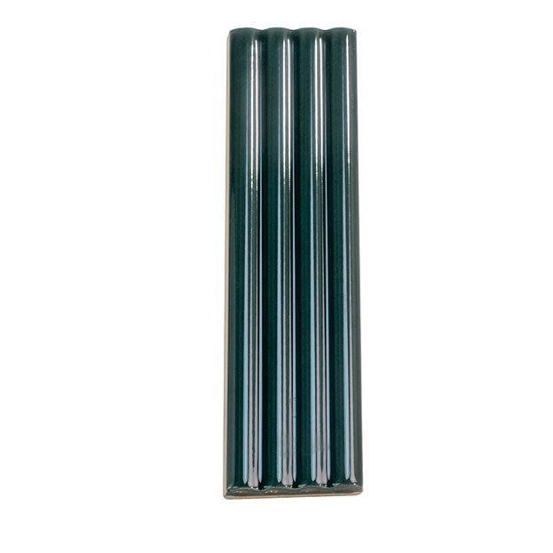 Groove Laurel Deco Gloss Ceramic Subway Tile | Tile Club