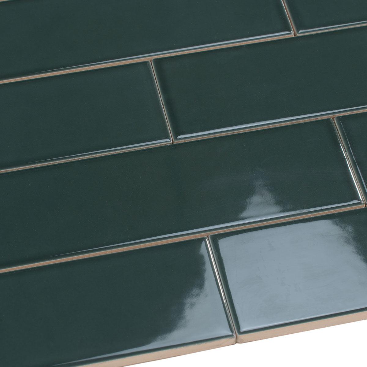 Groove Laurel Gloss Ceramic Subway Tile