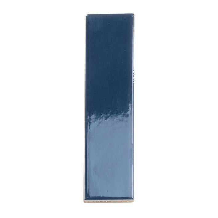 Groove Navy Gloss Ceramic Subway Tile | Tile Club