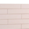 Groove Pink Deco Matte Ceramic Subway Tile