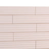 Groove Pink Deco Matte Ceramic Subway Tile