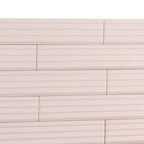 Groove Pink Deco Matte Ceramic Subway Tile | Tile Club