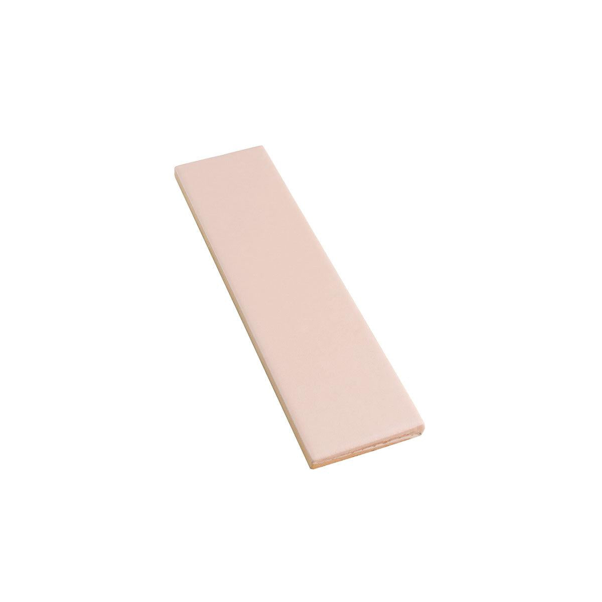 Groove Pink Gloss Ceramic Subway Tile