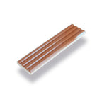 Groove Terracotta Deco Gloss Ceramic Subway Tile | Tile Club