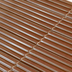 Groove Terracotta Deco Gloss Ceramic Tile