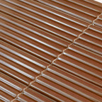 Groove Terracotta Deco Gloss Ceramic Tile