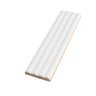 Groove White Deco Matte Ceramic Subway Tile
