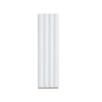 Groove White Deco Matte Ceramic Subway Tile | Tile Club