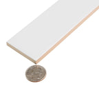 Groove White Matte Ceramic Subway Tile | Tile Club