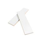 Groove White Matte Ceramic Subway Tile | Tile Club