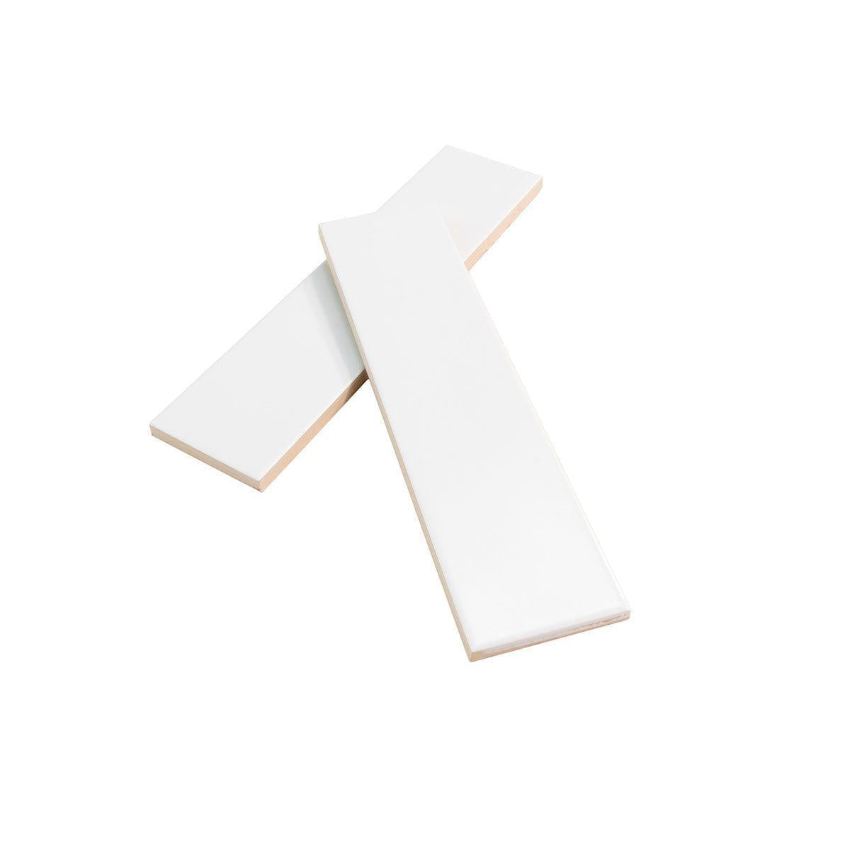 Groove White Matte Ceramic Subway Tile | Tile Club