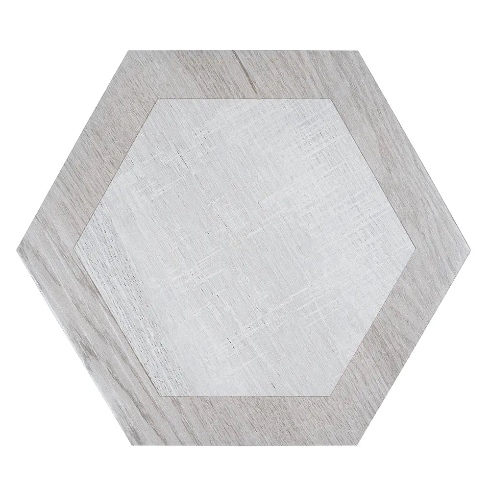 Esagona Intarcio Silver Wood Look Porcelain Tile | Tile Club