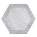 Esagona Intarcio Silver Wood Look Porcelain Tile | Tile Club