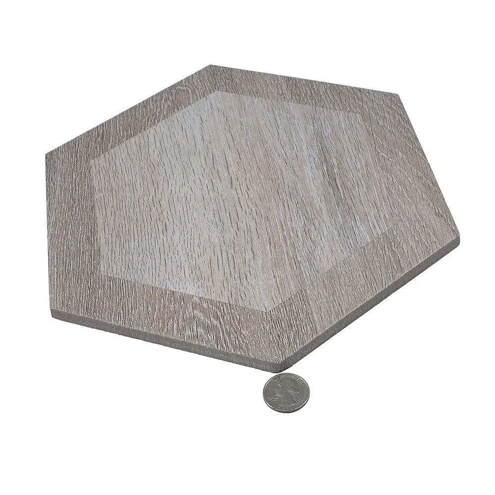 Esagona Intarcio White Wood Look Porcelain Tile | Tile Club