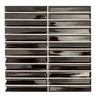 Baldwin Black Textured Ceramic Kit Kat Tile